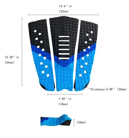 Right-Angled Rhombus EVA Surfboard Anti-Slip Foam Pad HzKaiCun