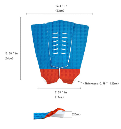 Crocodile pattern dotted EVA anti-slip foam pad for surfboard. HzKaiCun