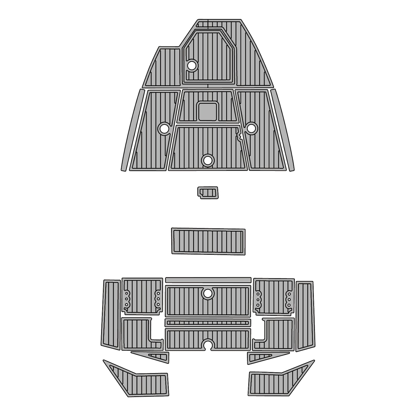 Hzkaicun Avid 19 FS 2023 EVA Foam Boat Deck Flooring Marine Decking